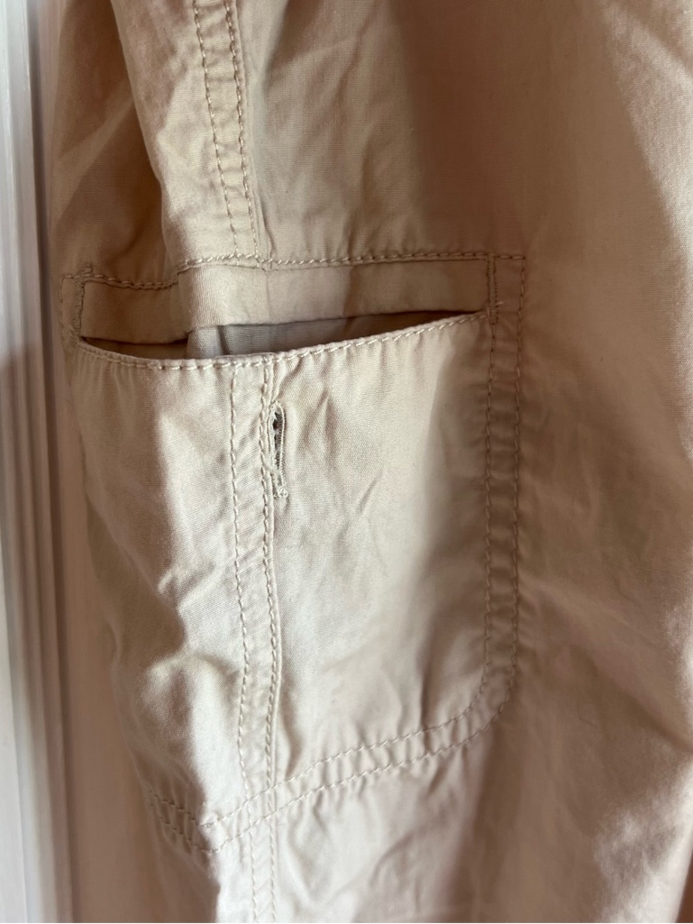 LOFT beige utility pull-on pants - Picture 10 of 15